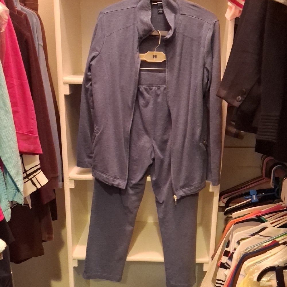 Karen Scott Blue Jumpsuit Modern Style